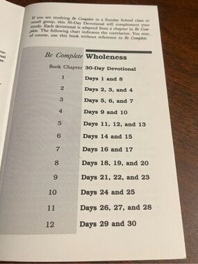 Wholeness: 30 Day Devotional by Warren W. Wiersbe  Bible Study of Colossians